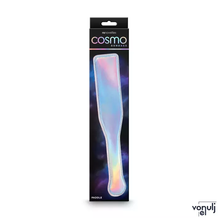 NS NOVELTIES paskoló Cosmo Bondage Paddle Rainbow - hologramos szivárvány színben, fetish játékokhoz