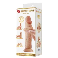Élethű műpénisz Pretty Love Quentin Flesh - vízálló,18,4 cm