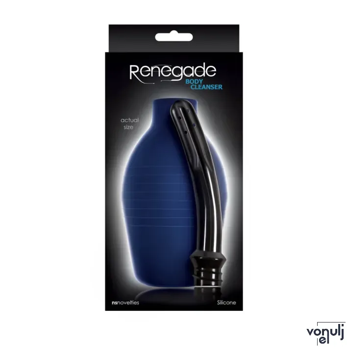 RENEGADE intim irrigáló Body Cleanser Blue - kék színben, anális és hüvelyi használatra, 355 ml