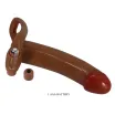 Strapon vibrátor hámmal Pretty love Bradden - 23 cm dildóval