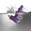 ROCKS-OFF análbot Bubbles Purple - lila színben, vibrátoros, vízálló, elemes, 10,8 cm