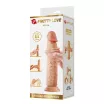 Élethű műpénisz Pretty Love Keon Flesh - vízálló,21,4 cm