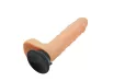 CHARMLY TOY élethű dildó Charmly Realistic Dildo Flesh - realisztikus, nagy méretű, testszínű, letapasztható, herés, vízálló, TPE(20 cm)
