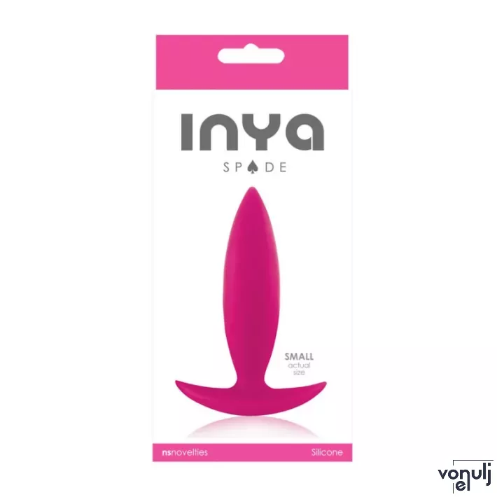 INYA fenékdugó Spades Small Pink - rózsaszín színben, S méretben, vízálló, szilikon (10,2 cm)