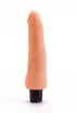 LOVETOY élethű vibrátor Real Feel Cyberskin Vibrator 3 - realisztikus, vízálló, elemes, cyberskin (20 cm)