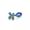 NS NOVELTIES anál plug Rear Assets Clover Multicolor - szivárvány színben, fém, vízálló, (9,2 cm)