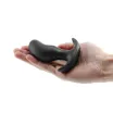 RENEGADE fenékdugó Bull Small Black - fekete színben, összenyomható, S méretben, vízálló, szilikon (10,2 cm)