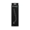 NS NOVELTIES análbot Renegade Duel Black - fekete színben, vibrátoros, kétvégű anál plug, akkumulátoros, szilikon, vízálló, 21,4 cm
