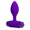 PRETTY LOVE fenékdugó Vibra Butt Plug Purple - lila színben, vibrátoros, elemes