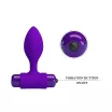 PRETTY LOVE fenékdugó Vibra Butt Plug Purple - lila színben, vibrátoros, elemes