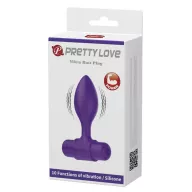PRETTY LOVE fenékdugó Vibra Butt Plug Purple - lila színben, vibrátoros, elemes