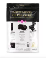 BIJOUX INDISCRETS szett Instruments Of Pleasure Purple - elemes minivibrátor, síkosító, maszk, kötöző, fekete színben