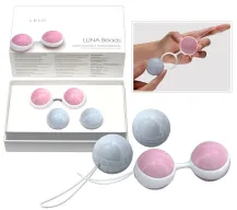 LELO gésagolyó Luna Beads Mini - 2 különböző méretű, eltérő színű, vízálló