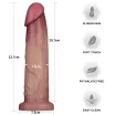 Élethű műpénisz Lovetoy 9'' Sliding Skin Pro II - vízálló, 22,7 cm