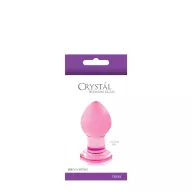 NS NOVELTIES fenékdugó Crystal Small Pink - rózsaszín színben, üveg, S méretben, vízálló (6,4 cm)