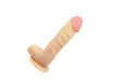 CHARMLY TOY élethű dildó Charmly Realistic Dildo 6" Flesh - realisztikus, közepes méretű,testszínű, letapasztható, herés, vízálló, TPE(15, 2 cm)
