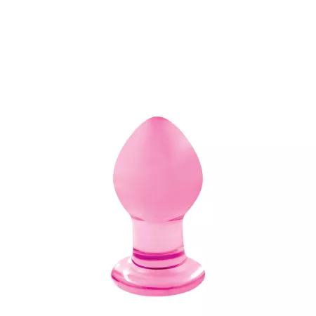 NS NOVELTIES fenékdugó Crystal Small Pink - rózsaszín színben, üveg, S méretben, vízálló (6,4 cm)