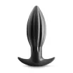 RENEGADE fenékdugó Bomba Black Small - fekete színben, stimuláló felszínnel, S méretben, vízálló, szilikon (12,5 cm)