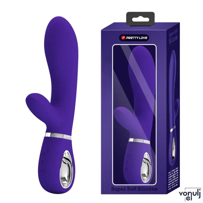 Csiklóizgatós vibrátor Pretty Love Thomas Purple II - akkumulátoros, vízálló