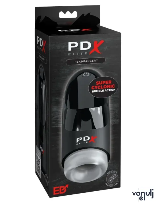 Péniszvibrátor Pipedream Hydrogasm Frosted/Black