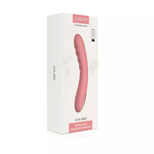 G pont vibrátor Svakom Ava Neo Peach Pink - akkumulátoros,vízálló