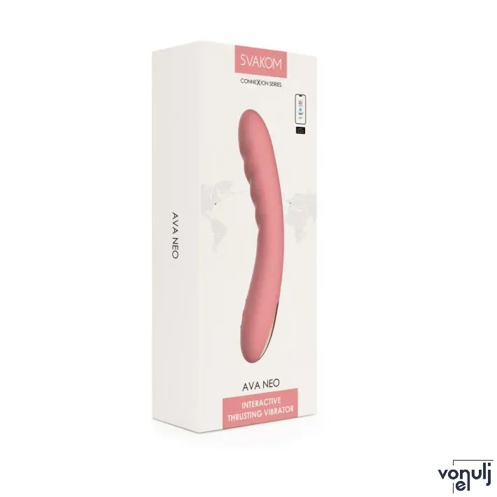 G pont vibrátor Svakom Ava Neo Peach Pink - akkumulátoros,vízálló
