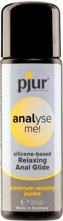 PJUR intim síkosító Analyse Me! Relaxing Anal Glide 30 ml - anális, szilikon bázisú, selymes síkosító, jojoba kivonattal a lágy és hidratált bőrért