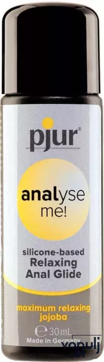 PJUR intim síkosító Analyse Me! Relaxing Anal Glide 30 ml - anális, szilikon bázisú, selymes síkosító, jojoba kivonattal a lágy és hidratált bőrért