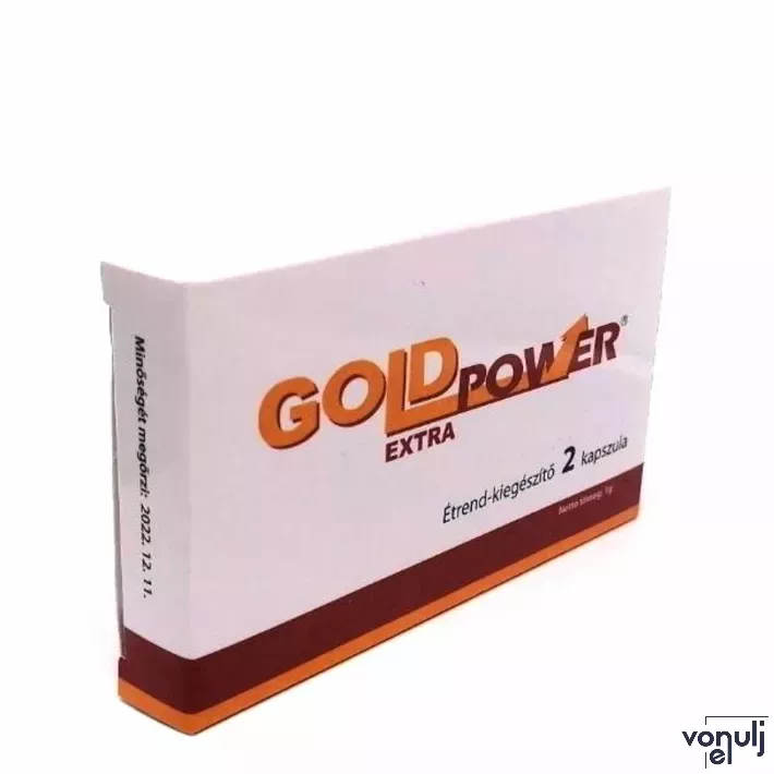 GOLD POWER EXTRA - Potencianövelő étrend-kiegészítő kapszula férfiaknak 2x