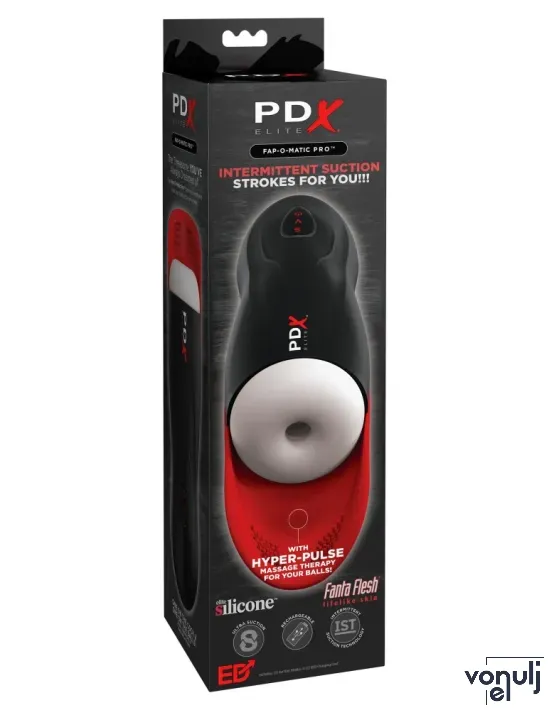 Péniszvibrátor Pipedream Fap-O-Matic Pro White/Black
