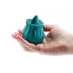 INYA rezgő csiklóvibrátor The Kiss Dark Teal - türkiz színben, vízálló, akkumulátoros
