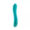 NS NOVELTIES g pont vibrátor Obsessions Zeus Light Green - világos türkiz színben, ívelt kialakítású, vízálló, akkumulátoros
