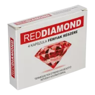 RED DIAMOND - Potencianövelő étrend-kiegészítő kapszula férfiaknak 4x