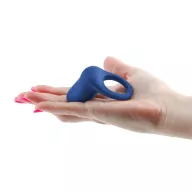 INYA péniszgyűrű Regal Blue - királykék színben, vibrációs funkcióval, vízálló, akkumulátoros