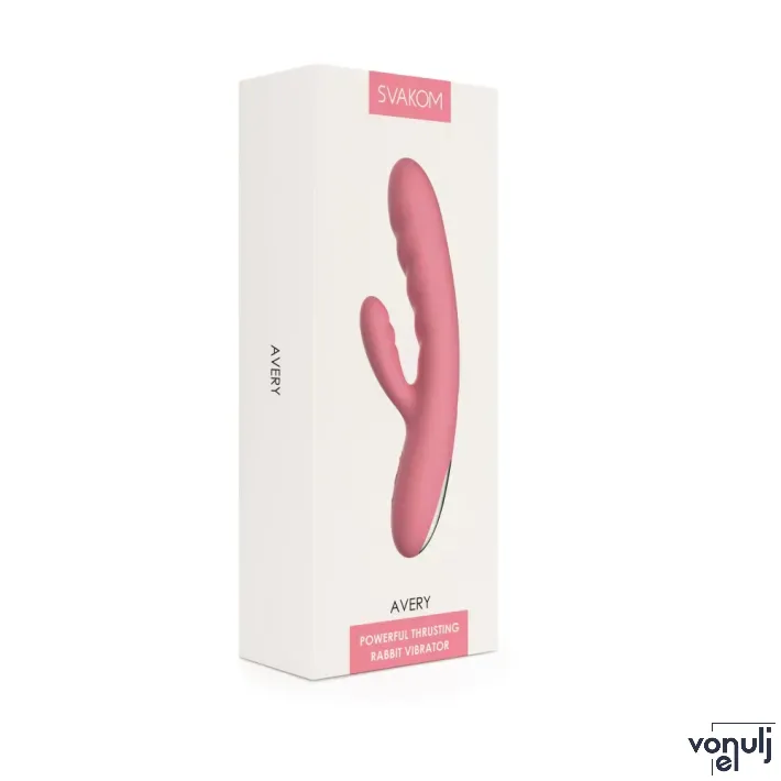 Csiklóizgatós g pont vibrátor Svakom Avery Strawberry Pink - akkumulátoros,vízálló