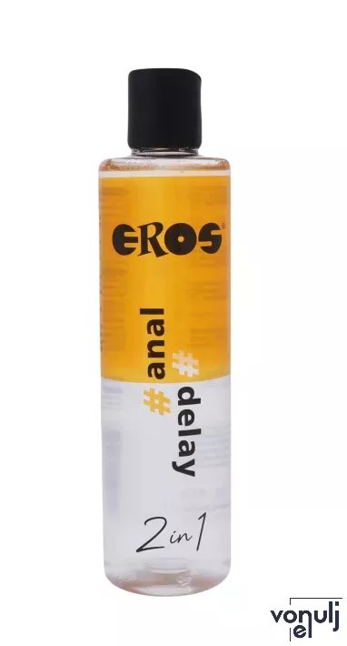 EROS intim síkosító 2in1 anal delay 250 ml - anális, vízbázisú, enyhe zsibbasztó hatással, óvszerhez is alkalmas