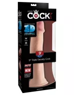 Élethű műpénisz Pipedream 9" Triple Density Cock Light - vízálló