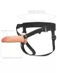 Strapon dildó hámmal Pipedream 6" Dual Density - vízálló, (15,2 cm)