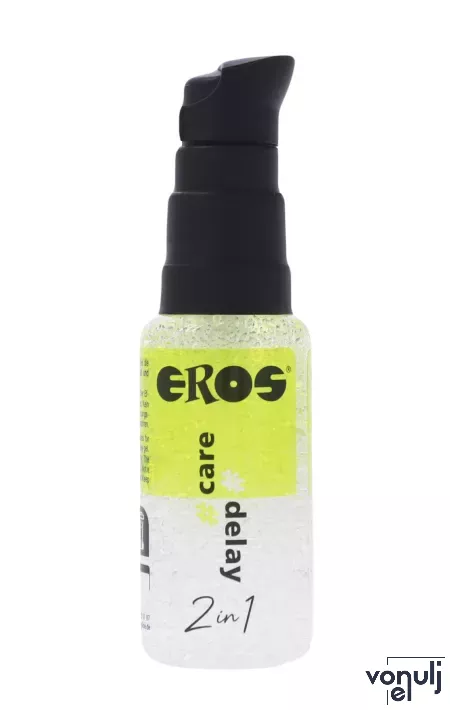 EROS intim síkosító 2in1 care delay 30 ml - vízbázisú, enyhe zsibbasztó és késleltető hatással, óvszerrel is alkalmazható, bőrápoló hatással