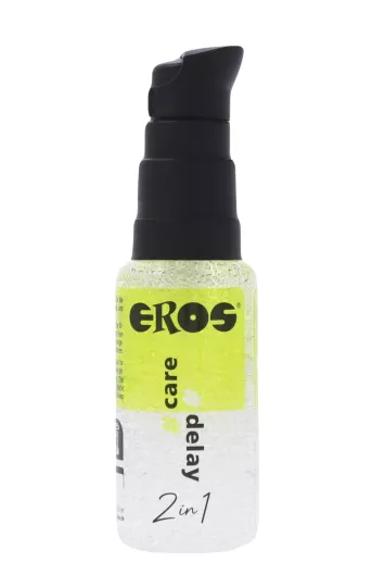 EROS intim síkosító 2in1 care delay 30 ml - vízbázisú, enyhe zsibbasztó és késleltető hatással, óvszerrel is alkalmazható, bőrápoló hatással