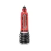 BATHMATE péniszpumpa Hydromax 7 Red - áttetsző piros színben, 13-18cm méretű péniszhez, vízzel kombinált vákuumos hatás, extra szívóerővel, vízálló