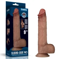 Élethű műpénisz Lovetoy 9'' Sliding Skin Pro - vízálló, 23,7 cm