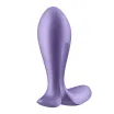 SATISFYER fenékdugó Intensity Plug Purple - lila színben, vibrációs funkcióval, ingyenes applikációval, vízálló, akkumulátoros