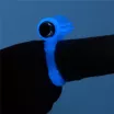 LOVETOY péniszgyűrű Lumino Play Vibrating Penis Ring - kék színben világító, vibrációs funkcióval, vízálló, elemes