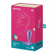 SATISFYER fenékdugó Intensity Plug Purple - lila színben, vibrációs funkcióval, ingyenes applikációval, vízálló, akkumulátoros