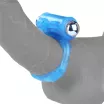 LOVETOY péniszgyűrű Lumino Play Vibrating Penis Ring - kék színben világító, vibrációs funkcióval, vízálló, elemes