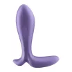 SATISFYER fenékdugó Intensity Plug Purple - lila színben, vibrációs funkcióval, ingyenes applikációval, vízálló, akkumulátoros