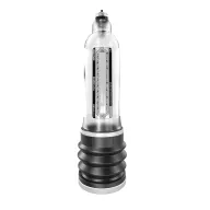 BATHMATE péniszpumpa Hydromax 9 Clear - áttetsző színben, 18-23cm méretű péniszhez, vízzel kombinált vákuumos hatással, extra szívóerővel, vízálló