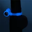 LOVETOY péniszgyűrű Lumino Play Vibrating Penis Ring - kék színben világító, vibrációs funkcióval, vízálló, elemes