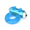 LOVETOY péniszgyűrű Lumino Play Vibrating Penis Ring - kék színben világító, vibrációs funkcióval, vízálló, elemes